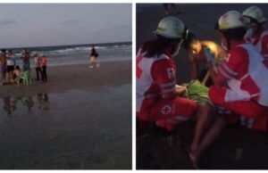 Rescatan a una mujer de morir ahogada en Playa Miramar