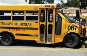 Transporte escolar registra baja demanda en la zona