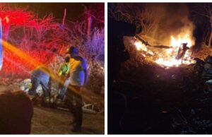 Explosión en Tlajomulco alcanza a camioneta de la fiscalía; 4 policías perdieron la vida