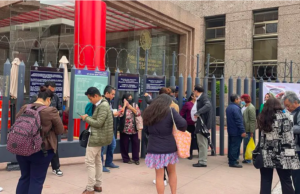 Protestan empleados del PJF por recortes al presupuesto 2024